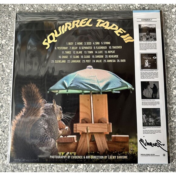New Evidence SQUIRREL TAPE INSTRUMENTALS VOLUME 3 Picture Disc Vinyl LP IN HAND! - Picture 2 of 3